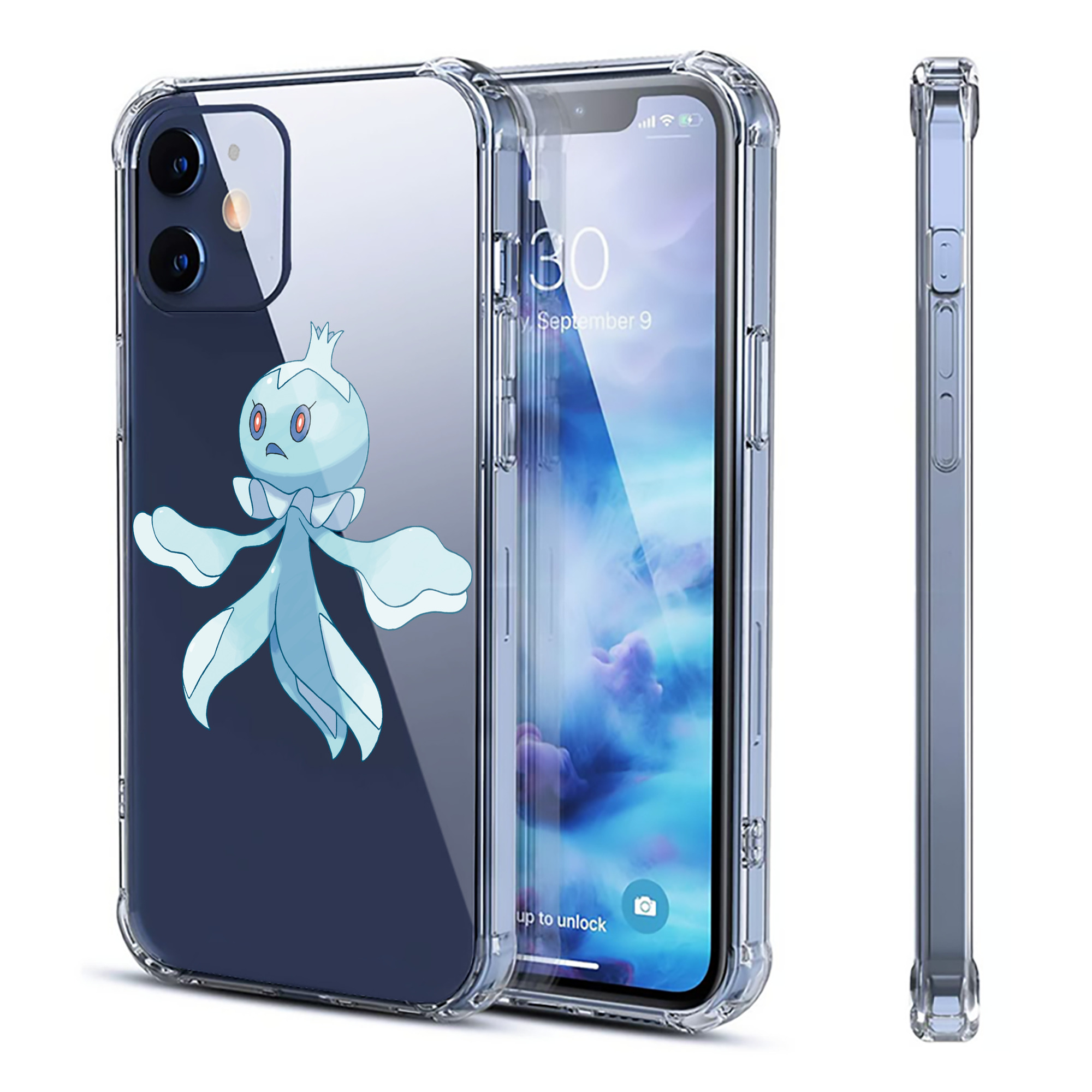 （画像用） ポケットモンスター Pokémon 【iPhone 12シリーズ対応】透明スマホケース（クリアソフトケース）